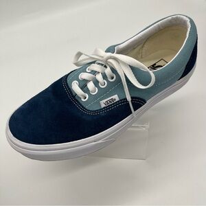 Vans Two-Tone Blue Suede & Canvas Sneakers- women 8.5 / men’s 7